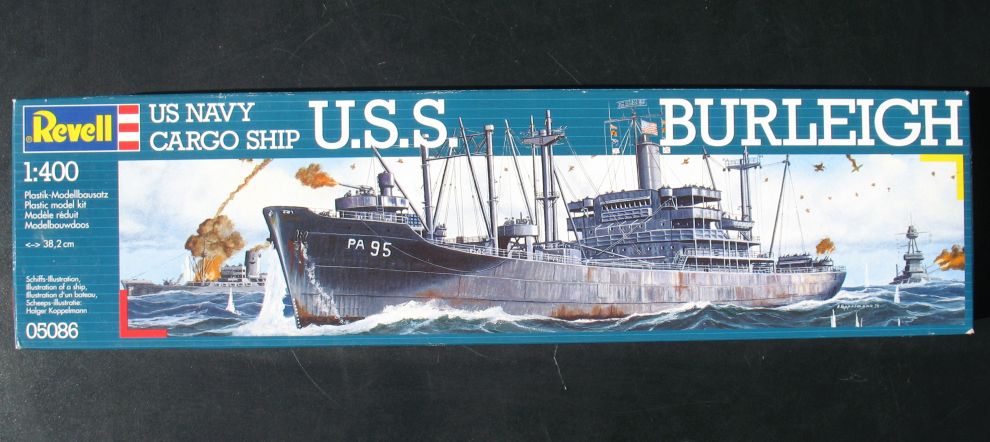 Revell 05086 - Frachter Burleigh - Navy Cargo Ship - 1:400 - Schiff 